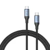Vention USB4 Gen 3x2 Type-C na Type-C kábel 1 m, 5 A, hliníková zliatina, bavlnený oplet