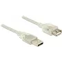 USB kábel DeLOCK 83884 USB 2.0 3 m transparentný