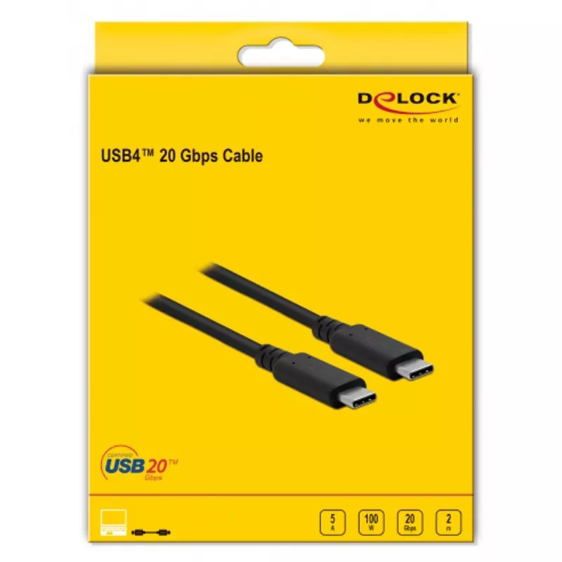 USB kábel DeLOCK USB4 20 Gbps 2 m