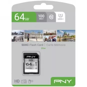 Flash pamäť PNY 64GB SDXC UHS-I Class 10 P-SD64GU1100EL-GE