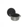 Cocotte Staub 20 cm sivá liatina