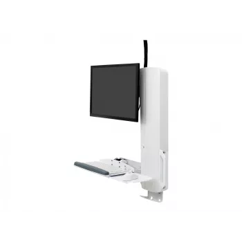 Držiak monitora Ergotron 61-081-062 61 cm (24 palcov) nástenný biely
