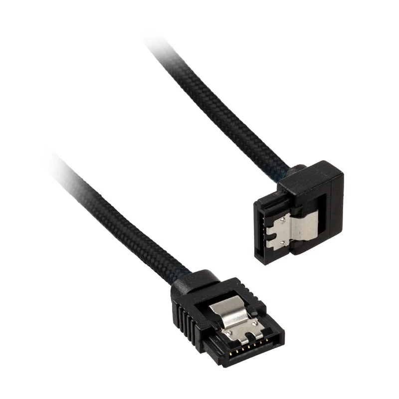 Corsair CC-8900282 Premium SATA kábel s opletom, uhlový, 60 cm, čierny, balenie 2 kusy