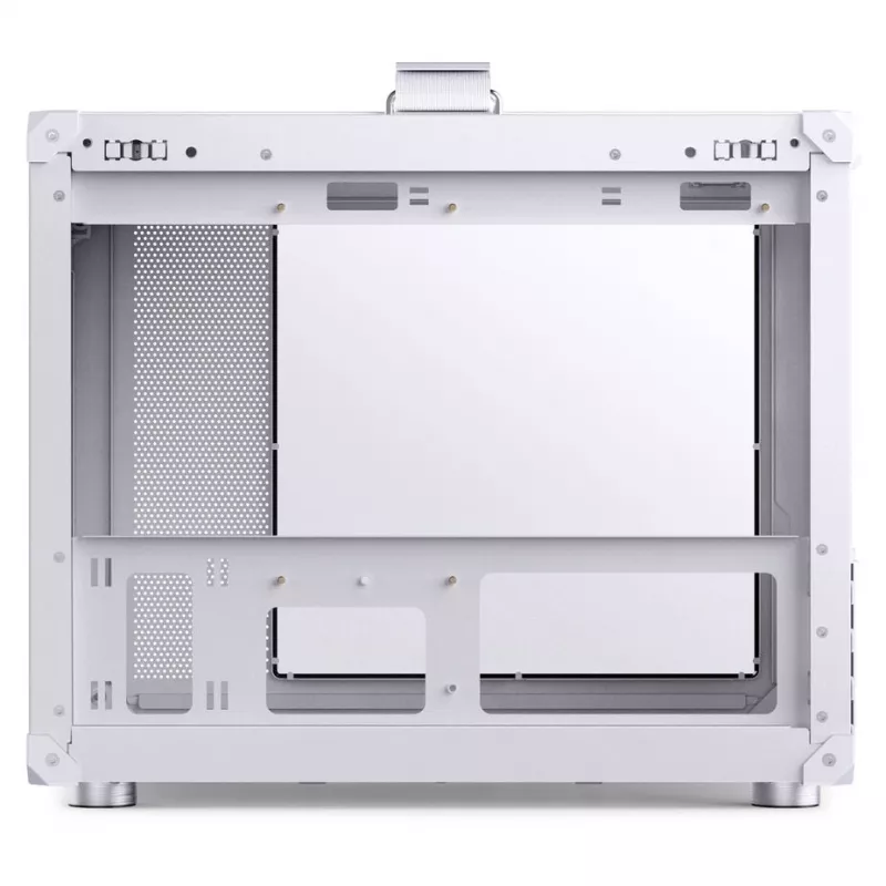 Skriňa PC Jonsbo C6 MAX, mini skriňa, Micro-ATX, tvrdené sklo - biela