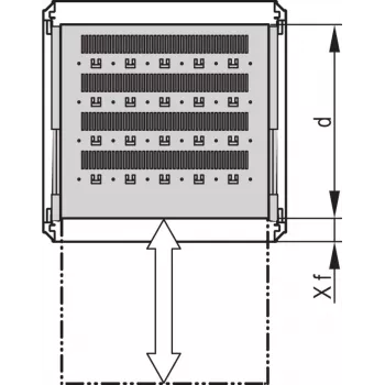 SCHROFF 19SHELF TELE.2U 600D RAL7035 - rackové príslušenstvo (22130353)