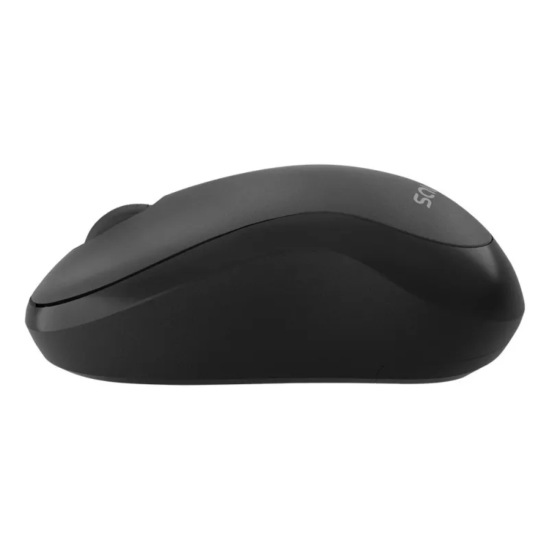 Savio MB-03 bezdrôtová optická myš, USB prijímač 2,4 GHz, 1000 DPI, 3 tlačidlá, batéria AA, 99x60x39 mm, 51 g, čierna