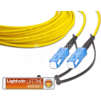 Lightwin Kvalitný simplexný optický patch kábel, SM, SC - SC optický patch kábel (LSP-09 SC-SC 20.0)