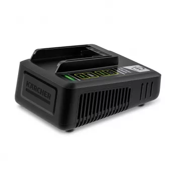 Nabíjačka batérií Kärcher 2.445-032.0 — 18 V Li‑Ion, jednoduchý slot, 25×13,3×8,7 cm, 700 g