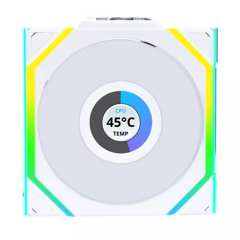Lian Li UNI FAN SL Wireless LCD ARGB 120 mm biela balenie 3 ks