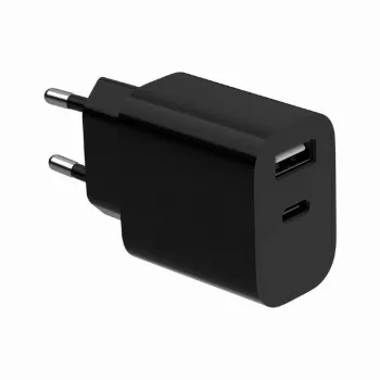 NABÍJAČKA USB UNIVERZÁLNA ČIERNA/2P TA-UC-2AC12-01-BK GEMBIRD