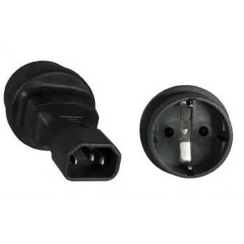 Microconnect PE14CEEAD adaptér sieťovej vidlice C14 typ F čierny