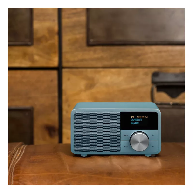 Sangean DDR-7 Norse Blue stolné rádio, DAB+, FM, AUX, Bluetooth, tyrkysové
