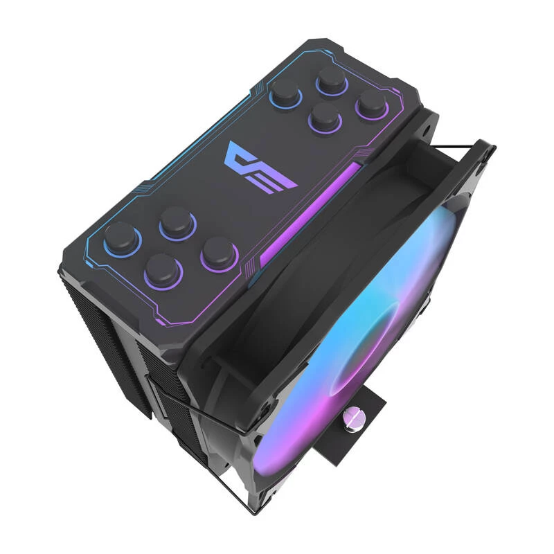 240mm počítačový radiátor Darkflash Z4 PRO MIST čierny s RGB osvetlením