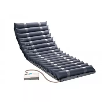 Antidekubitná matraca MDH PSM007 – samostatná PVC striedavotlaková matraca, 190×85×11,5 cm, max. hmotnosť používateľa 140 kg, granátovo červená