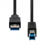USB 3.2 Gen1 A‑na‑B kábel ProXtend USB3AB-005, 5 m, USB Type‑A na USB Type‑B, USB 3.2 Gen1