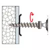 Fischer FID-Z 563537 skrutka na izolant, šošovkovitá hlava, Torx, 50 ks