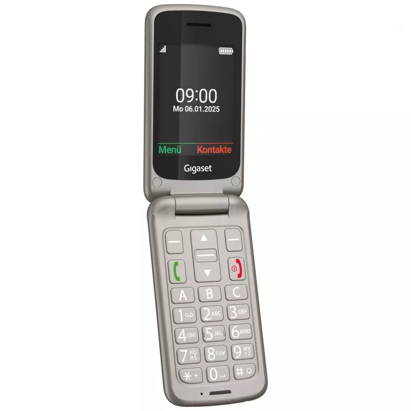 Gigaset GL595 véčkový mobilný telefón, 2,8 palca, strieborný