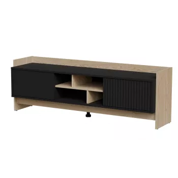 Cama RTV PORTO 2D skriňa 150x38x50 dub/čierna