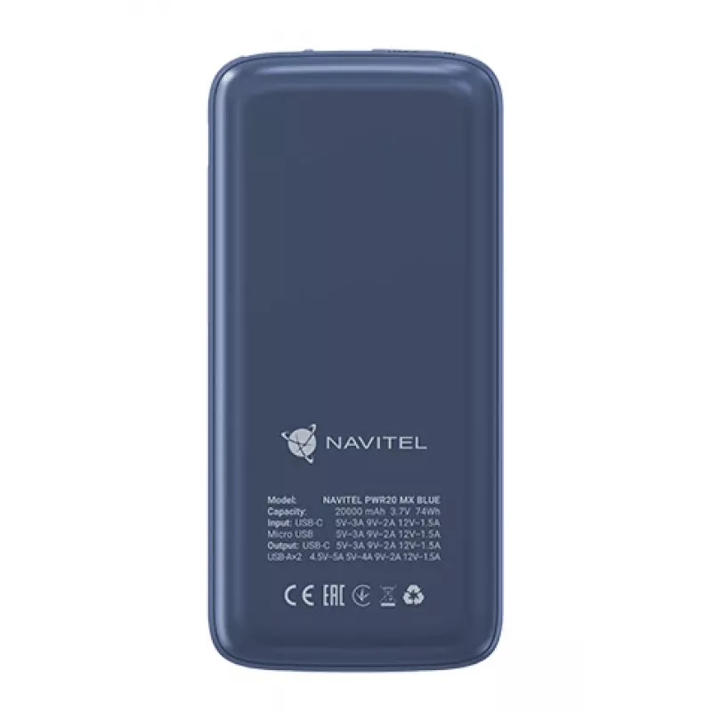 Prenosná powerbank Navitel PWR20 MX BLUE 20000 mAh