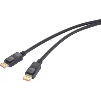 Renkforce DisplayPort prepojovací kábel konektor samec 2,00 m čierny RF-6562820 8K UHD (RF-6562820)