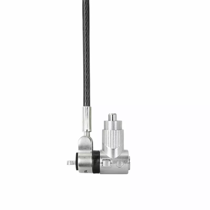 DICOTA D32068 univerzálny mini káblový zámok na notebook, 0,3 m, 3 vymeniteľné hlavy, strieborný