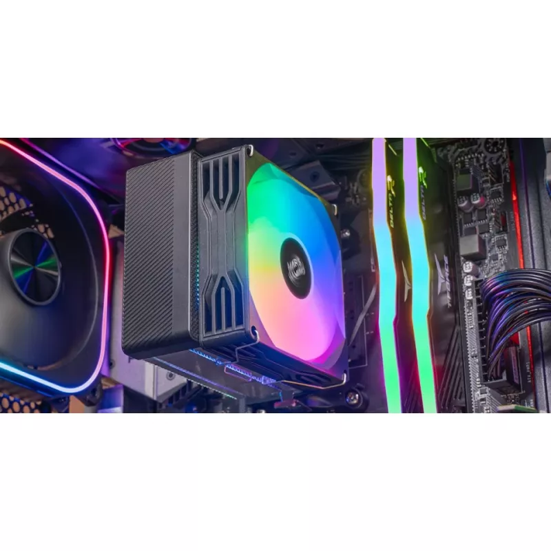 TACENS Mars Gaming MCPU-X3 90 PWM chladič procesora, 190 W TDP, čierny
