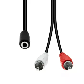 Audio kábel ProXtend M3F2XRCA-002 — 3-polový (Mini XLR) na 2×RCA, 1,5 m
