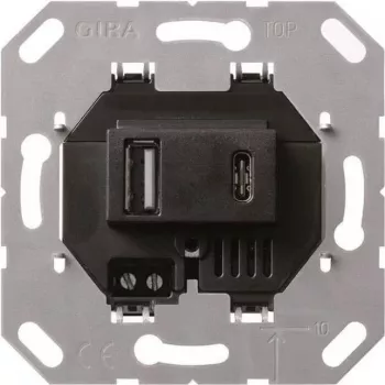 Gira USB napájanie 2-násobné Type A/C vložka 236900 (236900)