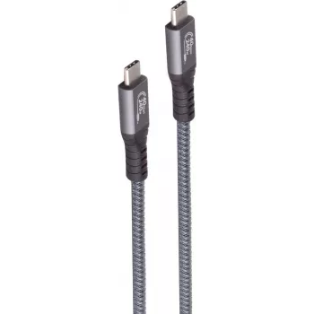 USB kábel ShiverPeaks BS13-68010 USB4 Gen 3x2 0,5 m USB C sivý