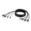 Belkin Secure KVM Combo kábel - video / USB / audio kábel - TAA-kompatibilný - USB, mini jack, HDMI (M)