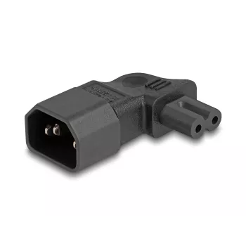 Napájací zdroj DeLOCK 80473 C14 na C7 2,5A 90° čierny