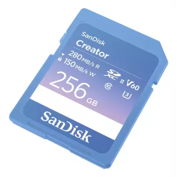 SanDisk Creator SD pamäťová karta UHS-II 256 GB s vysokými prenosovými rýchlosťami až do 280 MB/s