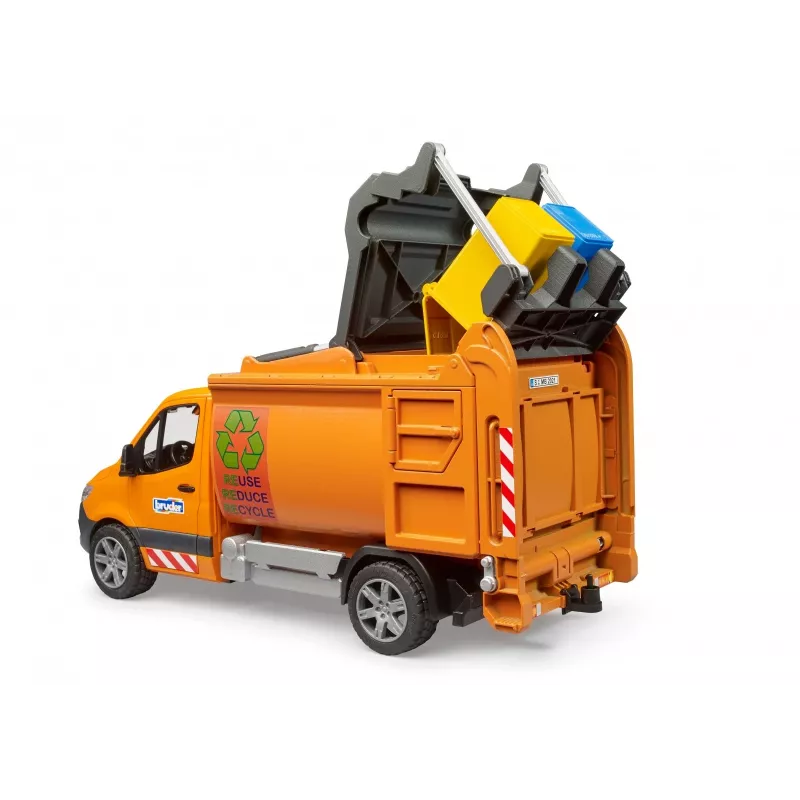 BRUDER modelové vozidlo MB Sprinter smetiarske auto BR-02682, hračkárska replika v mierke
