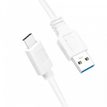 USB kábel LogiLink CU0174 USB 3.2 Gen 1 1m USB A USB C biely
