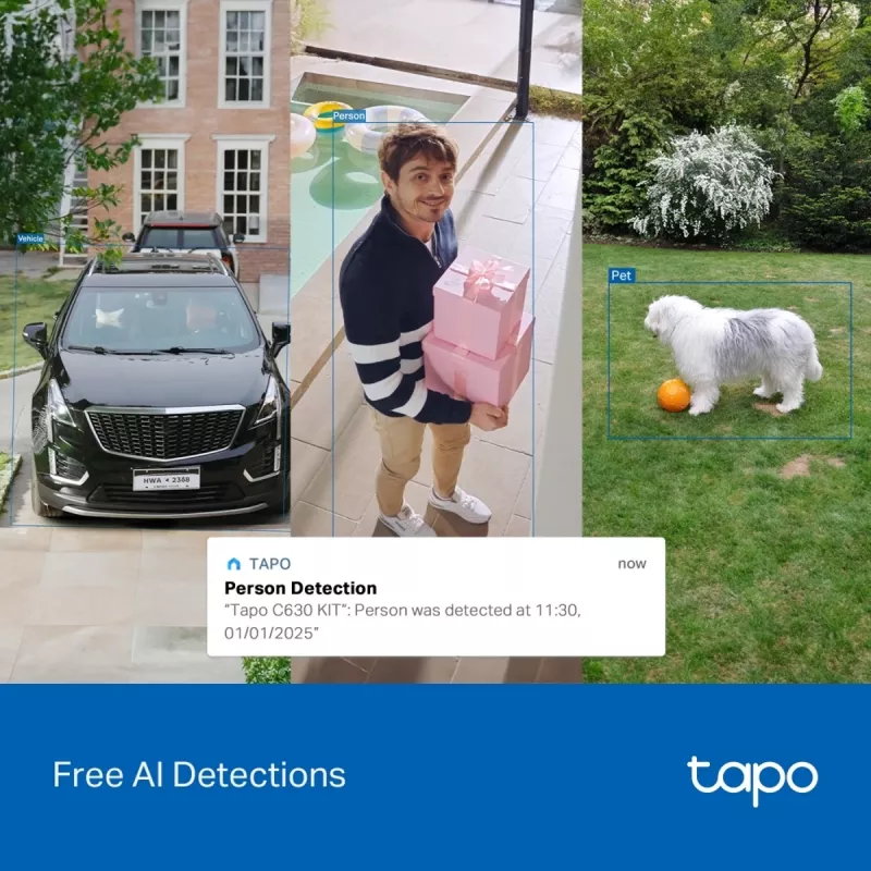 Bezpečnostná kamera TP-LINK Tapo C630 KIT solárna Pan/Tilt