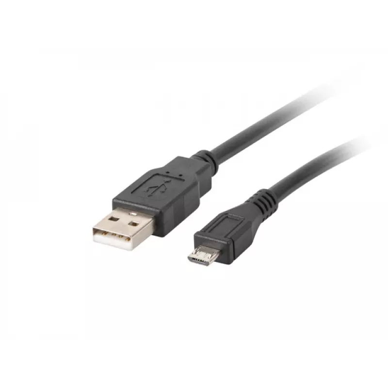 Kábel USB 2.0 LANBERG CA-USBM-10CC-0018-BK, Micro-USB B na USB A, 1,8 m, čierny