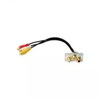 Káblový adaptér Kindermann 7444000530 3x RCA strieborný