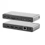 ALOGIC DV4 - dokovacia stanica - pre laptop - USB-C / USB-A - 3 x HDMI, DP - 1GbE (DUCDV4)