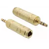 Kábel adaptér DeLOCK 65360 3,5 mm na 6,35 mm zlatý