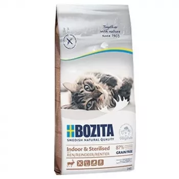 Suché krmivo pre mačky BOZITA Indoor & Sterilised Grain Free sob 2 kg — dospelé mačky, 33 % bielkovín, 14 % tuku