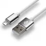 everActive Kábel USB 1m - biely, silikón, rýchle nabíjanie, 2,4A - CBS-1MW