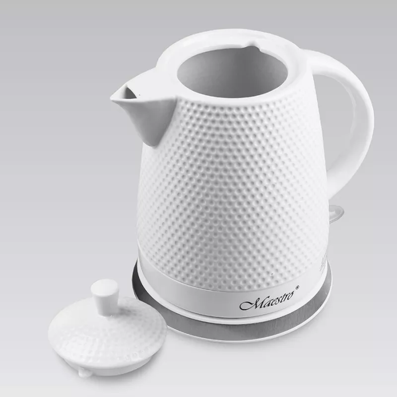 Maestro MR-069-WHITE Keramická elektrická kanvica, 1,5 L, 1500 W, biela