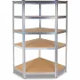 Top E Shop GC9030 kovový rohový regál, 30 cm