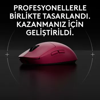 Logitech G PRO 2 - myš - herná - pre pravákov a ľavákov - optická - 8 tlačidiel - bezdrôtová, káblová - 2,4 GHz, USB - USB Logitech LIGHTSPEED prijímač - ružová (910-007310)