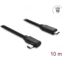 DELOCK aktívny optický USB Type-C kábel 10 Gbit/s, zahnutý konektor samec-samec, 10 m (model 87242)