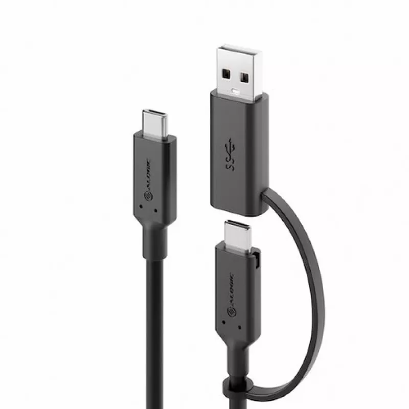ALOGIC Elements Series USB-C na USB-C kábel s USB-A adaptérom 1,2 m 5 A 10 Gbit/s
