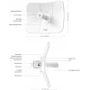 Sieťový most TP-LINK Beam Bridge 5 UR KIT, 5 GHz Single-Band, Wi‑Fi 5 (802.11ac), Gigabit Ethernet, externá anténa, max. dosah 15000 m, biela