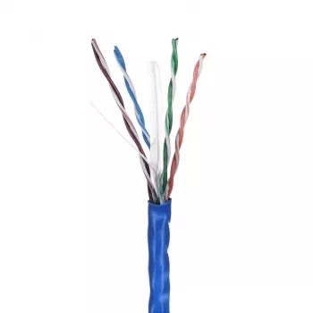 LANBERG sieťový kábel U/UTP Cat6 LCU6-10CC-0305-B 305 m, CCA vodič, 23 AWG, modrý