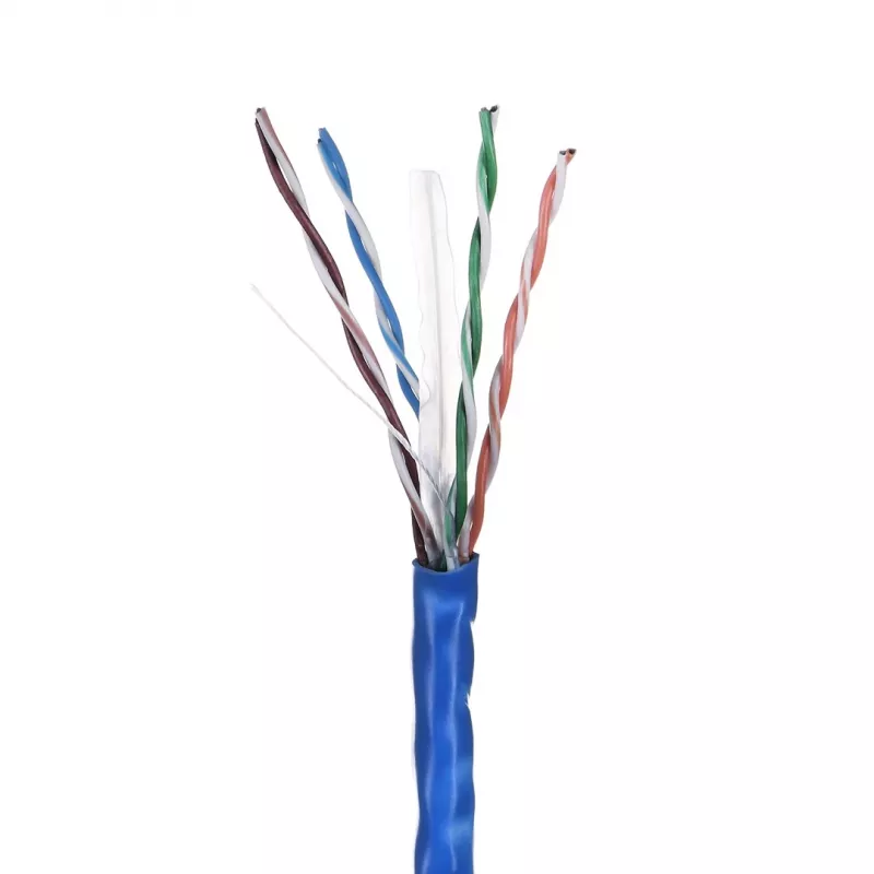 LANBERG sieťový kábel U/UTP Cat6 LCU6-10CC-0305-B 305 m, CCA vodič, 23 AWG, modrý