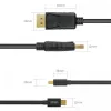 Kábel miniDisplayPort/DisplayPort M/M 2 m; Y-C611BK